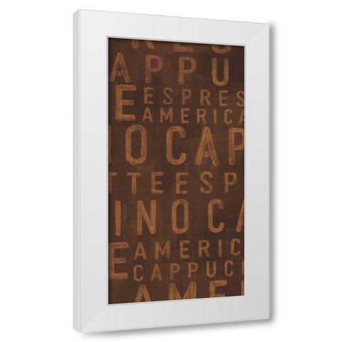 Coffee and Co Step 04A I White Modern Wood Framed Art Print by Penner, Janelle