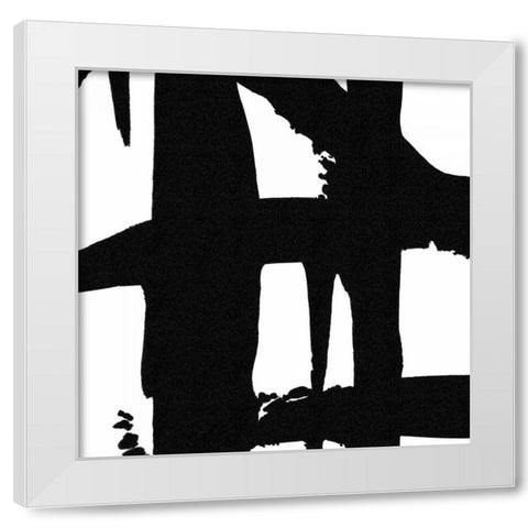 Crossing Paths I White Modern Wood Framed Art Print by Adams, Sarah
