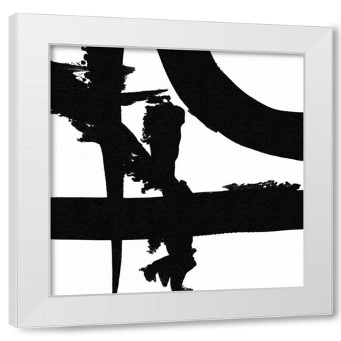 Crossing Paths II White Modern Wood Framed Art Print by Adams, Sarah