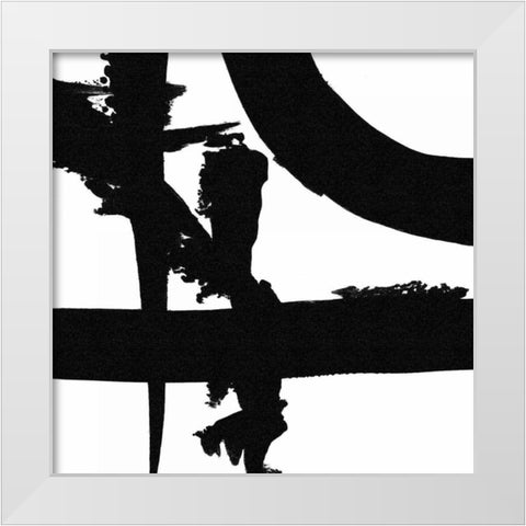 Crossing Paths II White Modern Wood Framed Art Print by Adams, Sarah