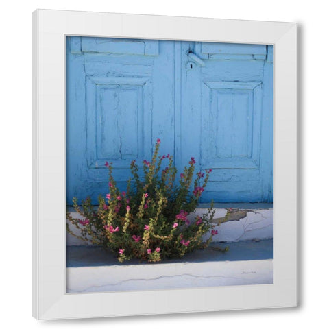 Santorini I Crop White Modern Wood Framed Art Print by Miller, Sara Zieve
