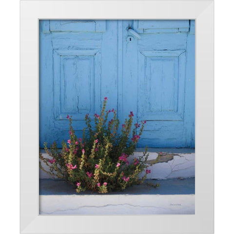 Santorini I Crop White Modern Wood Framed Art Print by Miller, Sara Zieve