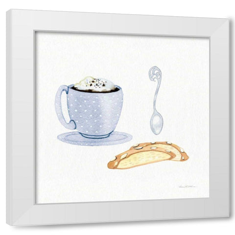 Coffee Break IX White Modern Wood Framed Art Print by McKenna, Kathleen Parr