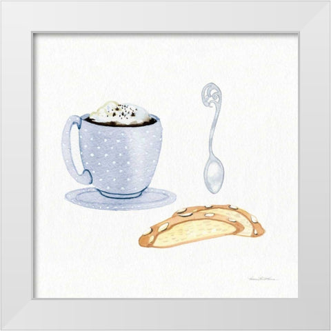 Coffee Break IX White Modern Wood Framed Art Print by McKenna, Kathleen Parr