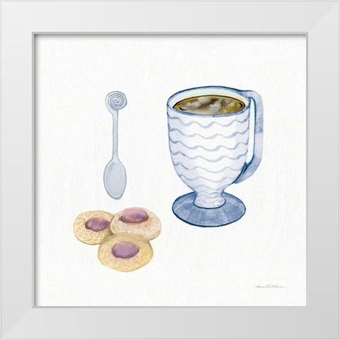 Coffee Break X White Modern Wood Framed Art Print by McKenna, Kathleen Parr