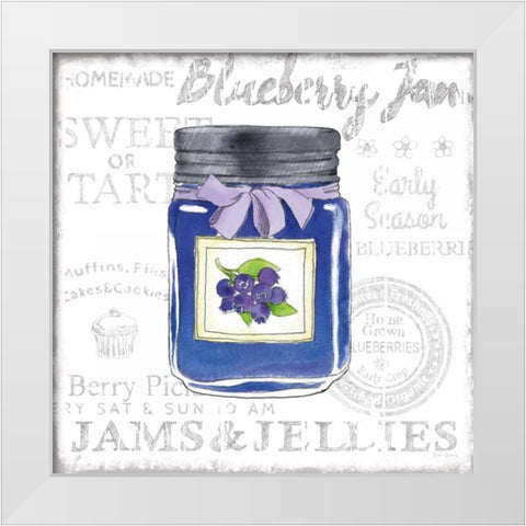 Canning Kitchen II White Modern Wood Framed Art Print by Grove, Beth