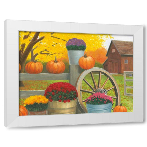 Autumn Affinity II White Modern Wood Framed Art Print by Wiens, James