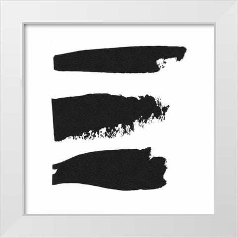Threes Company I White Modern Wood Framed Art Print by Adams, Sarah
