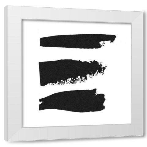 Threes Company I White Modern Wood Framed Art Print by Adams, Sarah