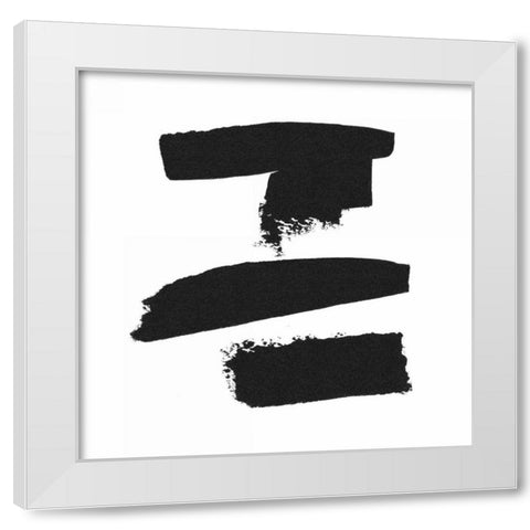 Threes Company II White Modern Wood Framed Art Print by Adams, Sarah