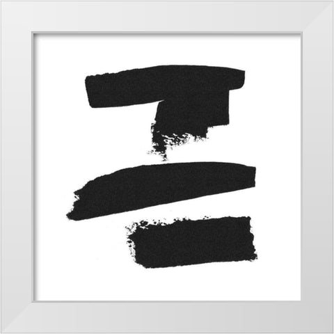 Threes Company II White Modern Wood Framed Art Print by Adams, Sarah