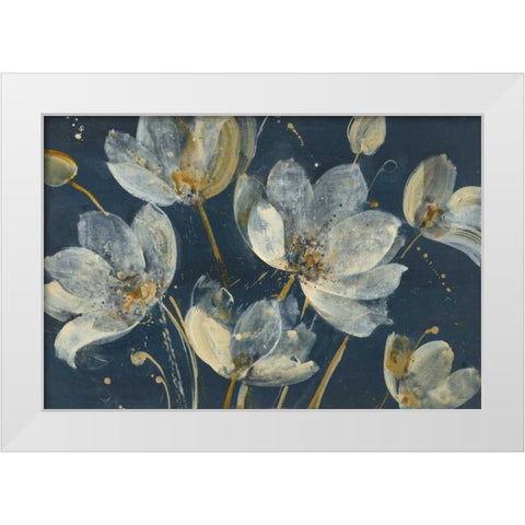 Translucent Garden White Modern Wood Framed Art Print by Hristova, Albena