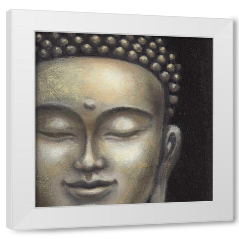 Serene Buddha II Crop White Modern Wood Framed Art Print by McBride, Naomi
