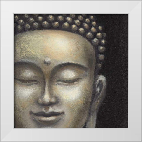 Serene Buddha II Crop White Modern Wood Framed Art Print by McBride, Naomi