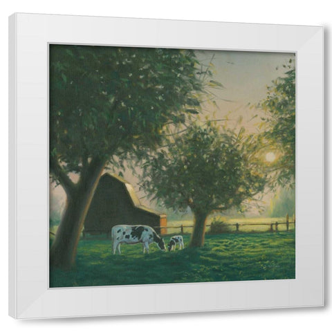 Farm Life IV White Modern Wood Framed Art Print by Wiens, James