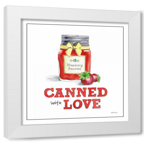 Fresh From the Garden VII No Border Sq White Modern Wood Framed Art Print by Grove, Beth