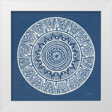 Circle Designs III White Modern Wood Framed Art Print by Lovell, Kathrine