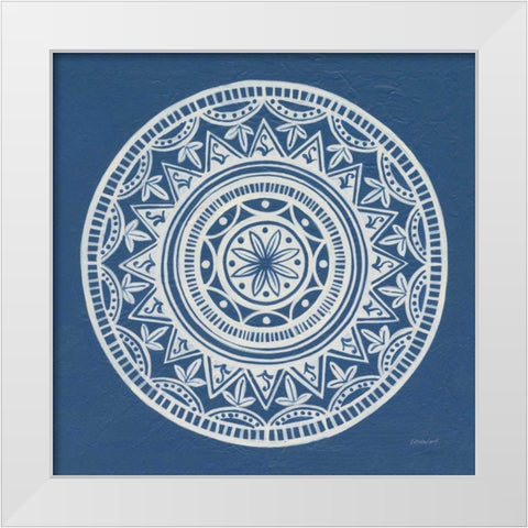 Circle Designs IV White Modern Wood Framed Art Print by Lovell, Kathrine