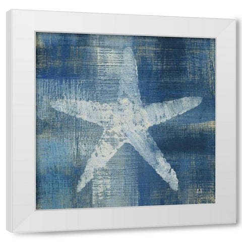 Batik Seas II White Modern Wood Framed Art Print by Studio Mousseau