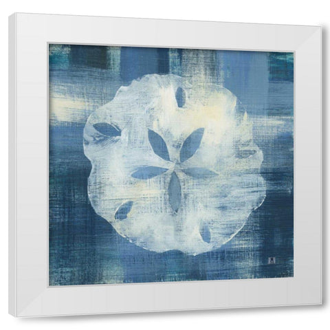 Batik Seas III White Modern Wood Framed Art Print by Studio Mousseau