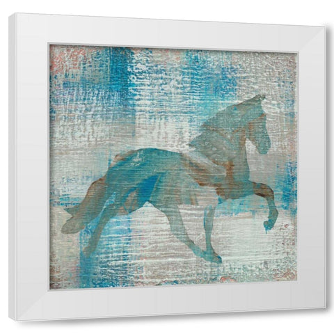 Cheval II White Modern Wood Framed Art Print by Studio Mousseau