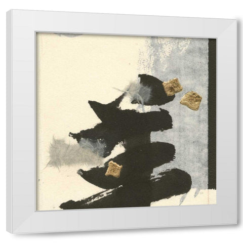 Collage IV White Modern Wood Framed Art Print by Paschke, Chris