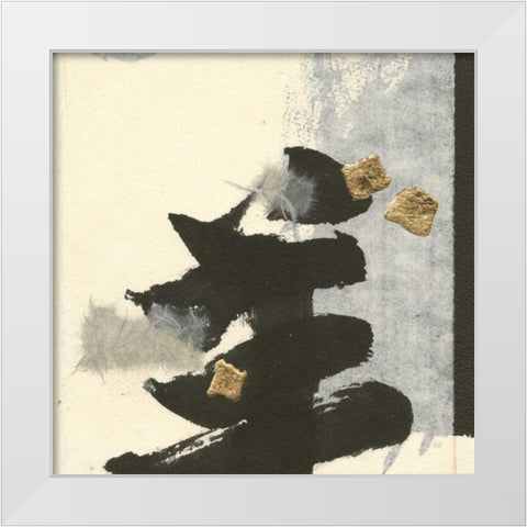 Collage IV White Modern Wood Framed Art Print by Paschke, Chris