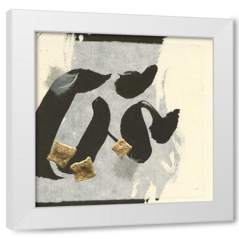 Collage VI White Modern Wood Framed Art Print by Paschke, Chris