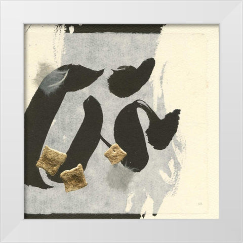 Collage VI White Modern Wood Framed Art Print by Paschke, Chris