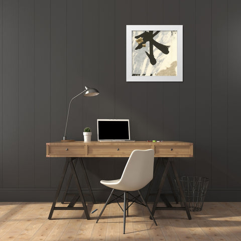 Collage VIII White Modern Wood Framed Art Print by Paschke, Chris