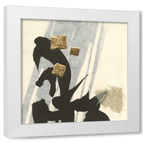 Collage IX White Modern Wood Framed Art Print by Paschke, Chris