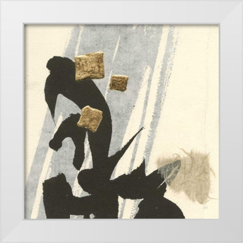 Collage IX White Modern Wood Framed Art Print by Paschke, Chris