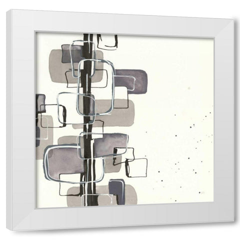 Mind Games I White Modern Wood Framed Art Print by Paschke, Chris