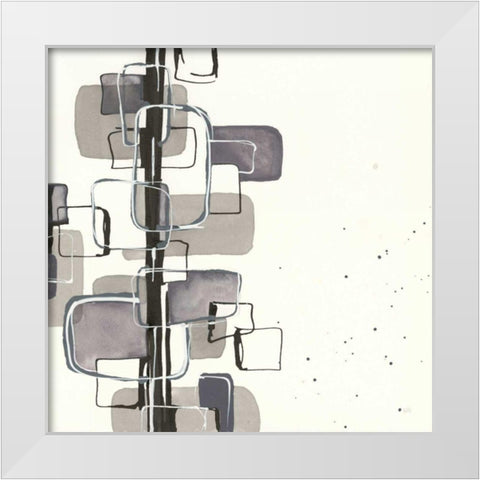Mind Games I White Modern Wood Framed Art Print by Paschke, Chris