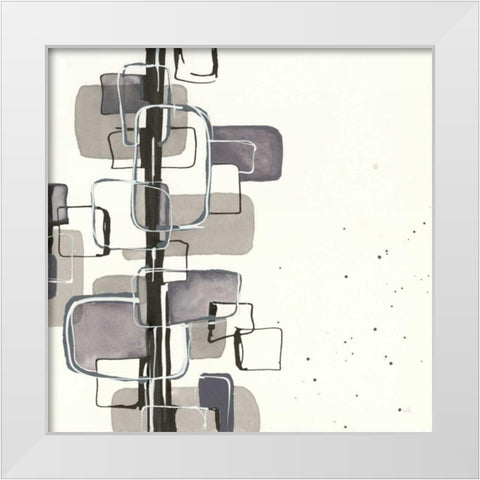 Mind Games I White Modern Wood Framed Art Print by Paschke, Chris