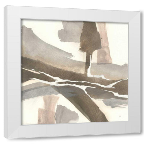 White and Placid I White Modern Wood Framed Art Print by Paschke, Chris