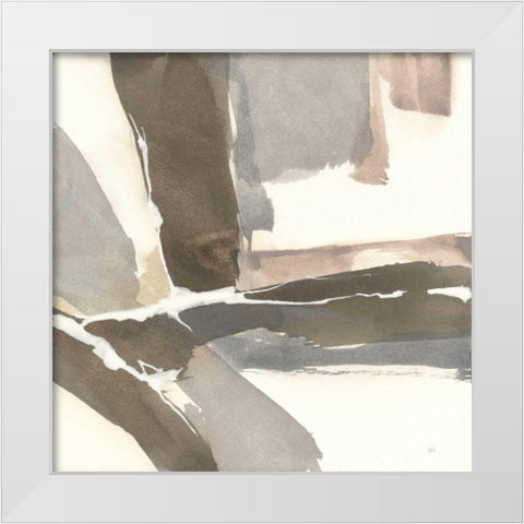 White and Placid II White Modern Wood Framed Art Print by Paschke, Chris