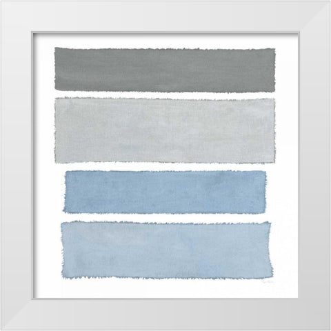 Painted Weaving I on White Sq White Modern Wood Framed Art Print by Rhue, Piper