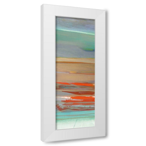 Layers II White Modern Wood Framed Art Print by Maye, Jo