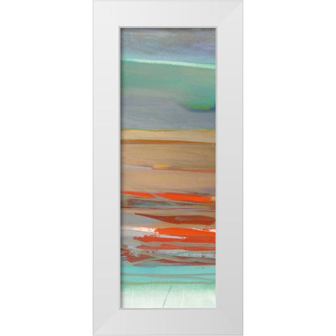 Layers II White Modern Wood Framed Art Print by Maye, Jo