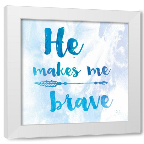 Words of Faith III White Modern Wood Framed Art Print by Adams, Sarah