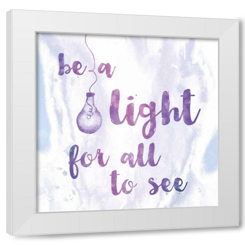 Words of Faith IV White Modern Wood Framed Art Print by Adams, Sarah