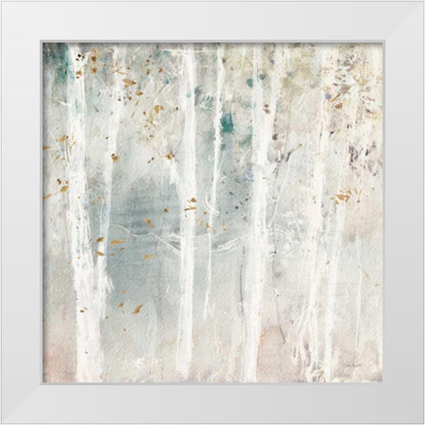 A Woodland Walk III White Modern Wood Framed Art Print by Audit, Lisa