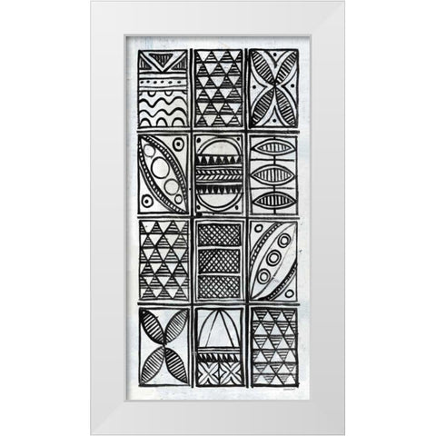 Patterns of the Amazon VI BW White Modern Wood Framed Art Print by Lovell, Kathrine