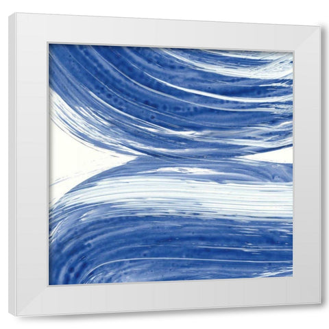 Swirl II White Modern Wood Framed Art Print by Rhue, Piper