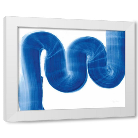 S Curve White Modern Wood Framed Art Print by Rhue, Piper
