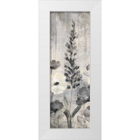 Crystal Raindrops Panel IV BW White Modern Wood Framed Art Print by Vassileva, Silvia
