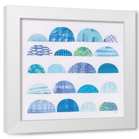 Half Moon Abstract I White Modern Wood Framed Art Print by Averinos, Melissa