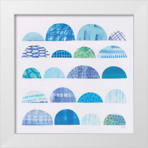 Half Moon Abstract I White Modern Wood Framed Art Print by Averinos, Melissa