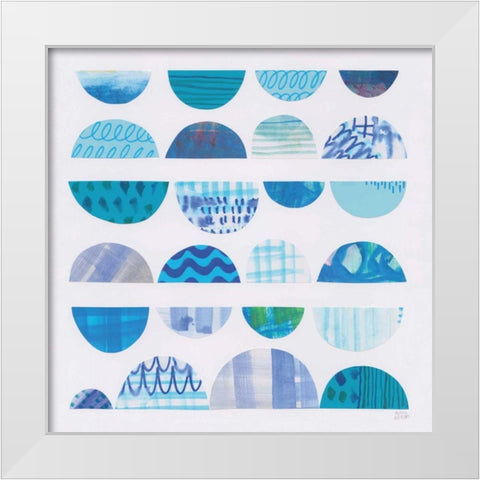Half Moon Abstract II White Modern Wood Framed Art Print by Averinos, Melissa